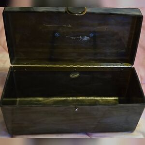 1950s Vintage Wilardy Lucite Purse Dark Gray Pearlized Marble Handbag